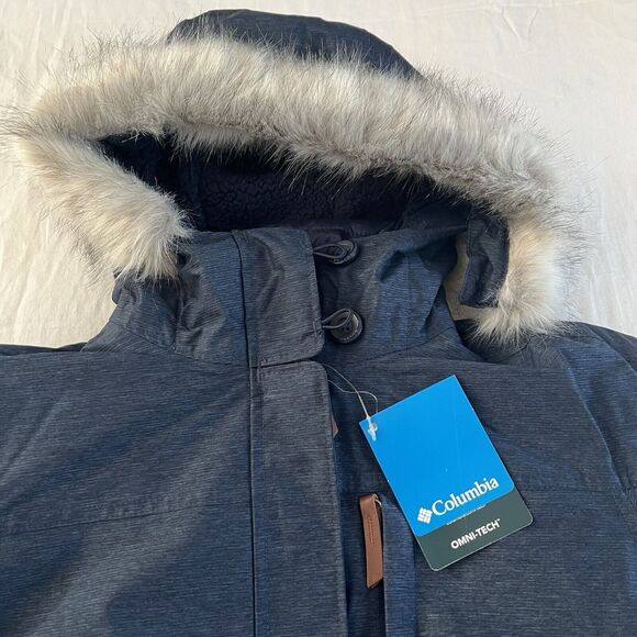 COLUMBIA Carson Pass InterChange Jacket DarkNocturnal Waterproof Women Sz M NWT - Picture 8 of 16